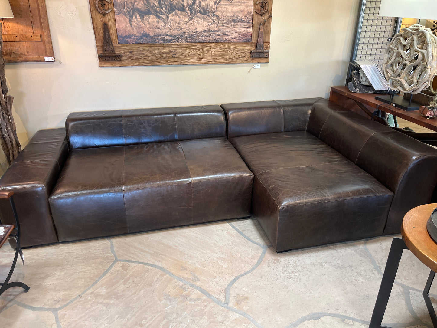 Leather Sectional