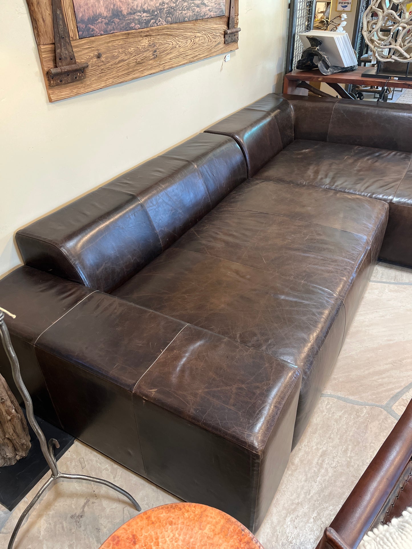 Leather Sectional