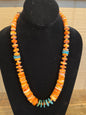 Spiny Oyster and Turquoise Necklace