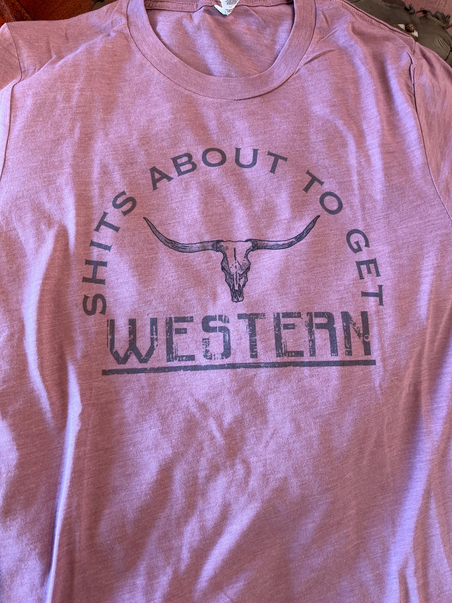 Shits About To Get Western tee