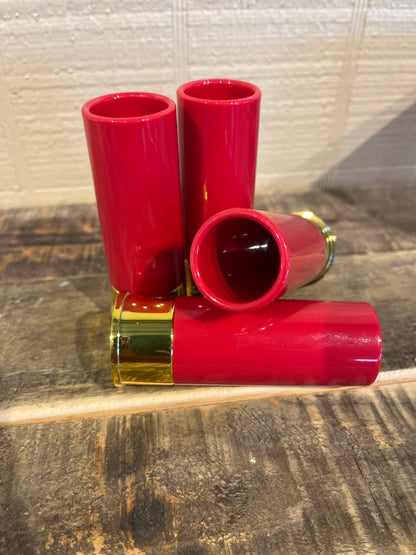 12 Gauge Shotgun Shell Shot Glasses-Set of 4