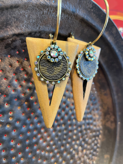 Boho LV Triangle earrings