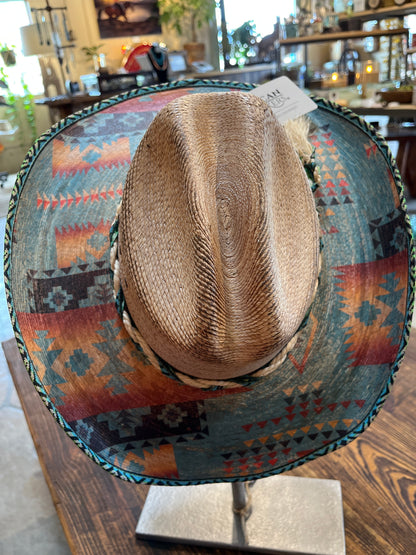 Palm Leaf Cassius Dyed Cowboy Hat