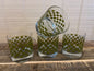 Checker Glasses-Set of 4