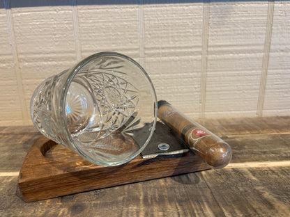 Cigar Single Hole Barrel Rocks Coaster