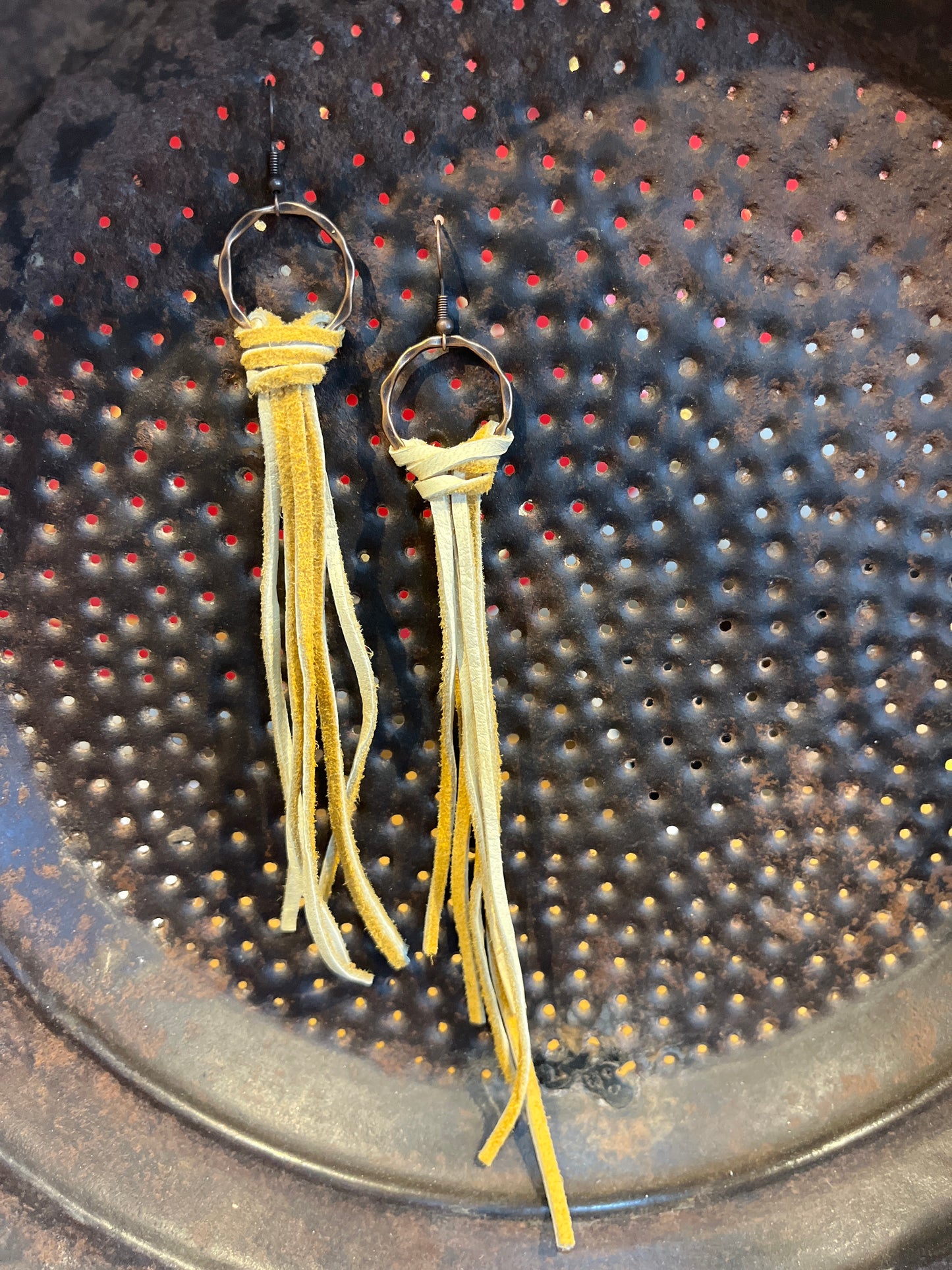 Deerskin Leather Tassel Earrings