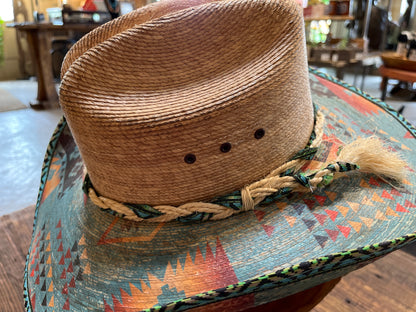 Palm Leaf Cassius Dyed Cowboy Hat