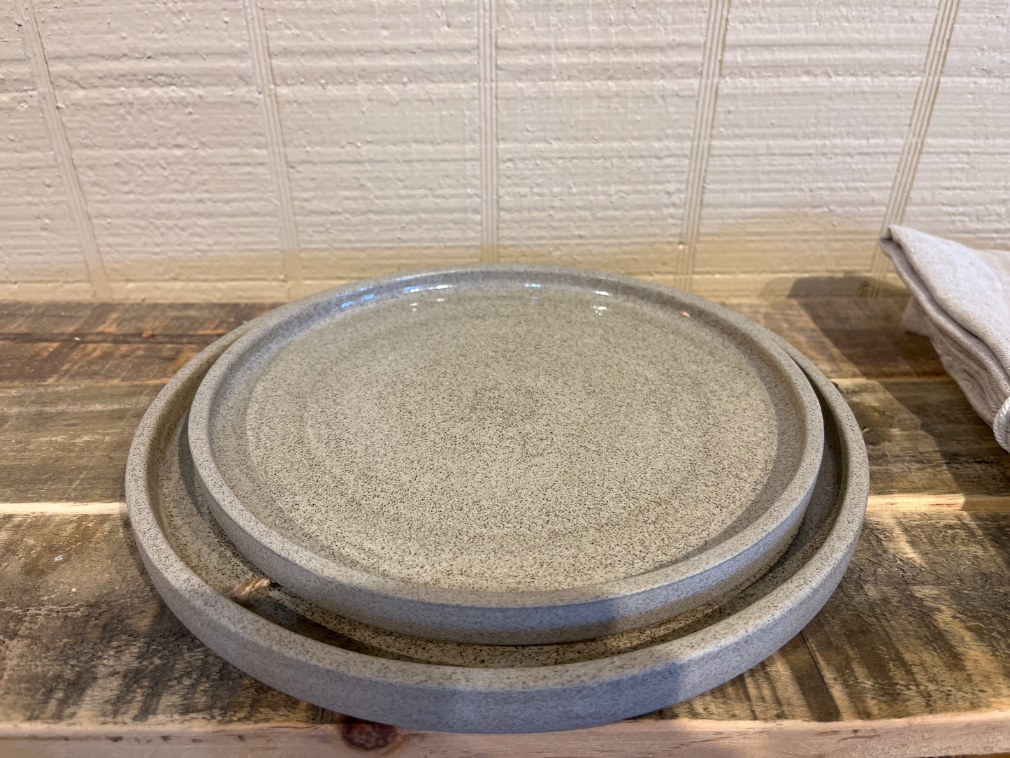 Concrete Stoneware Dish set of 2