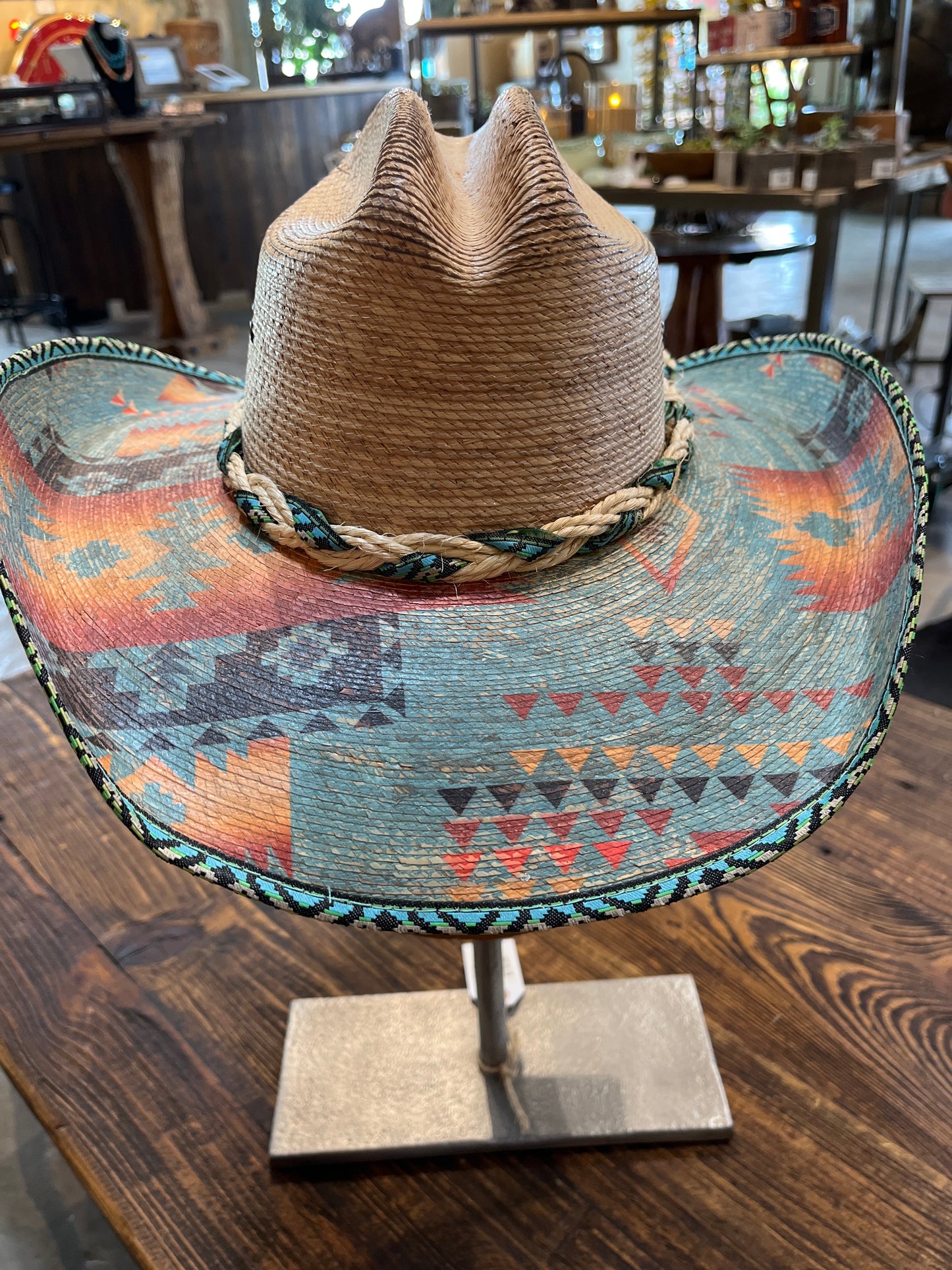 Palm Leaf Cassius Dyed Cowboy Hat