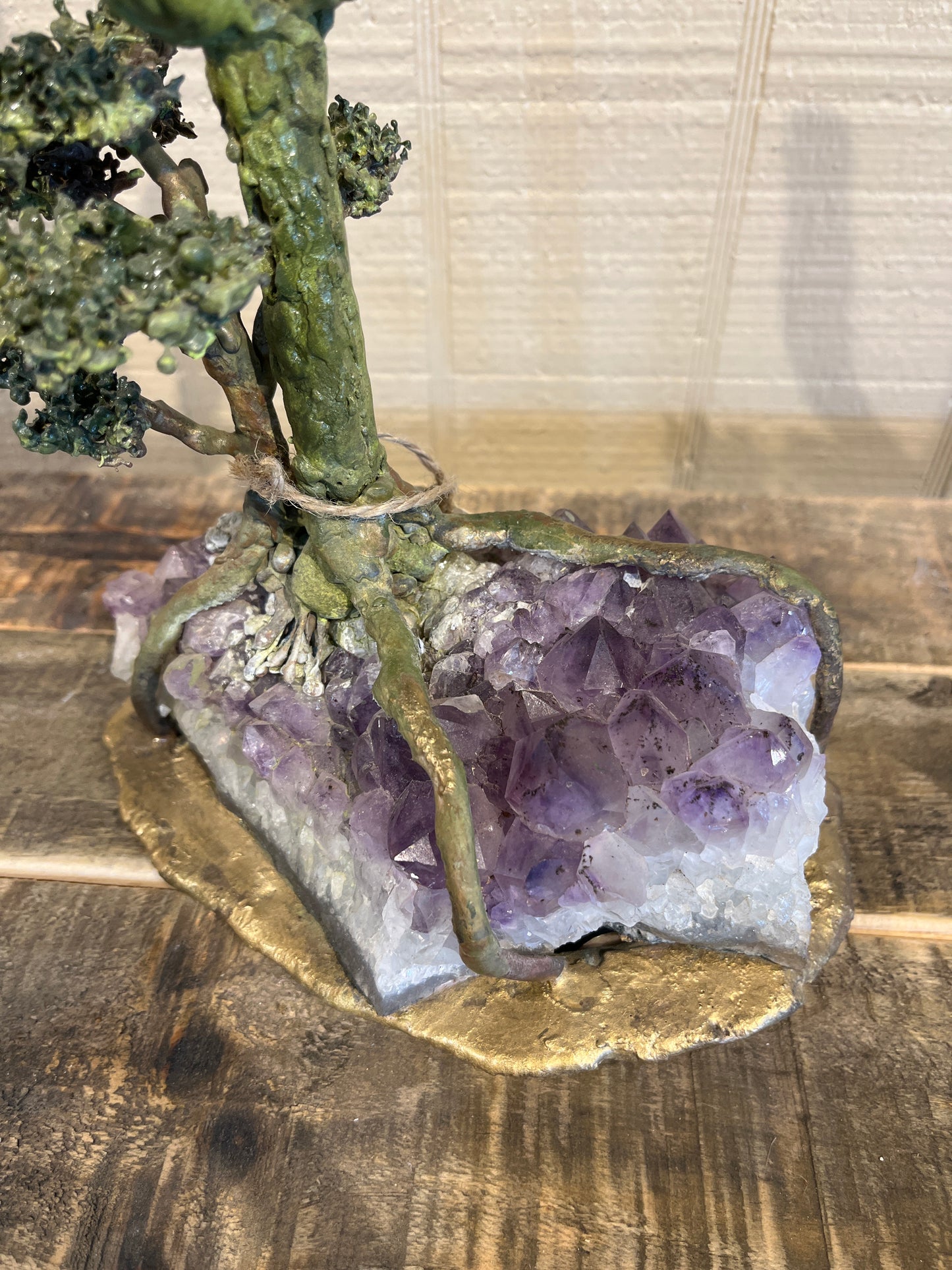 Medium Saguaro & Tree on Amethyst