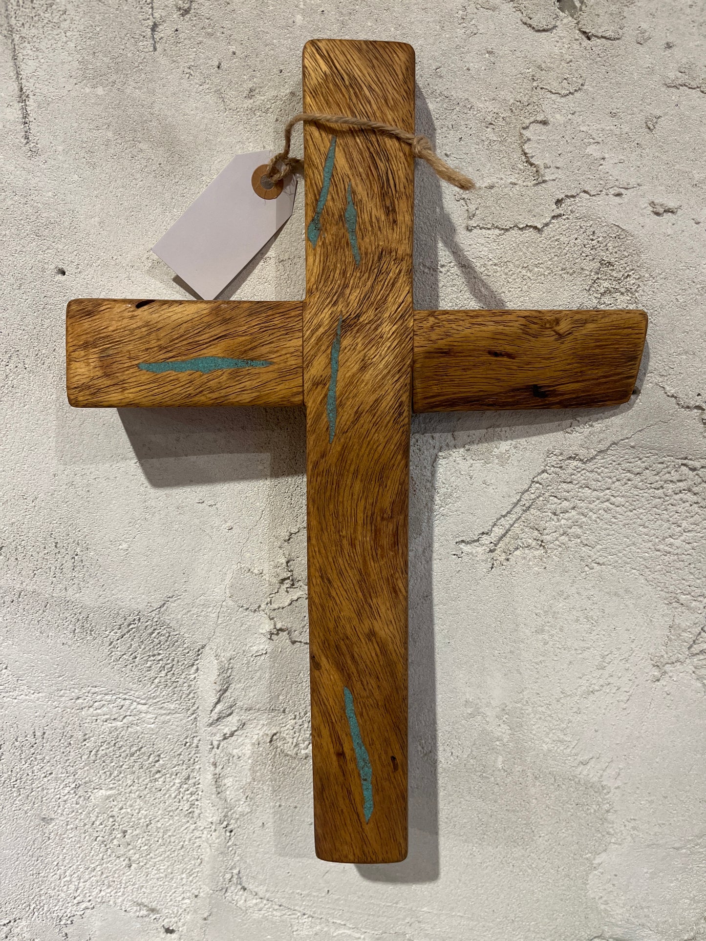 Mesquite Cross w/turquoise inlay