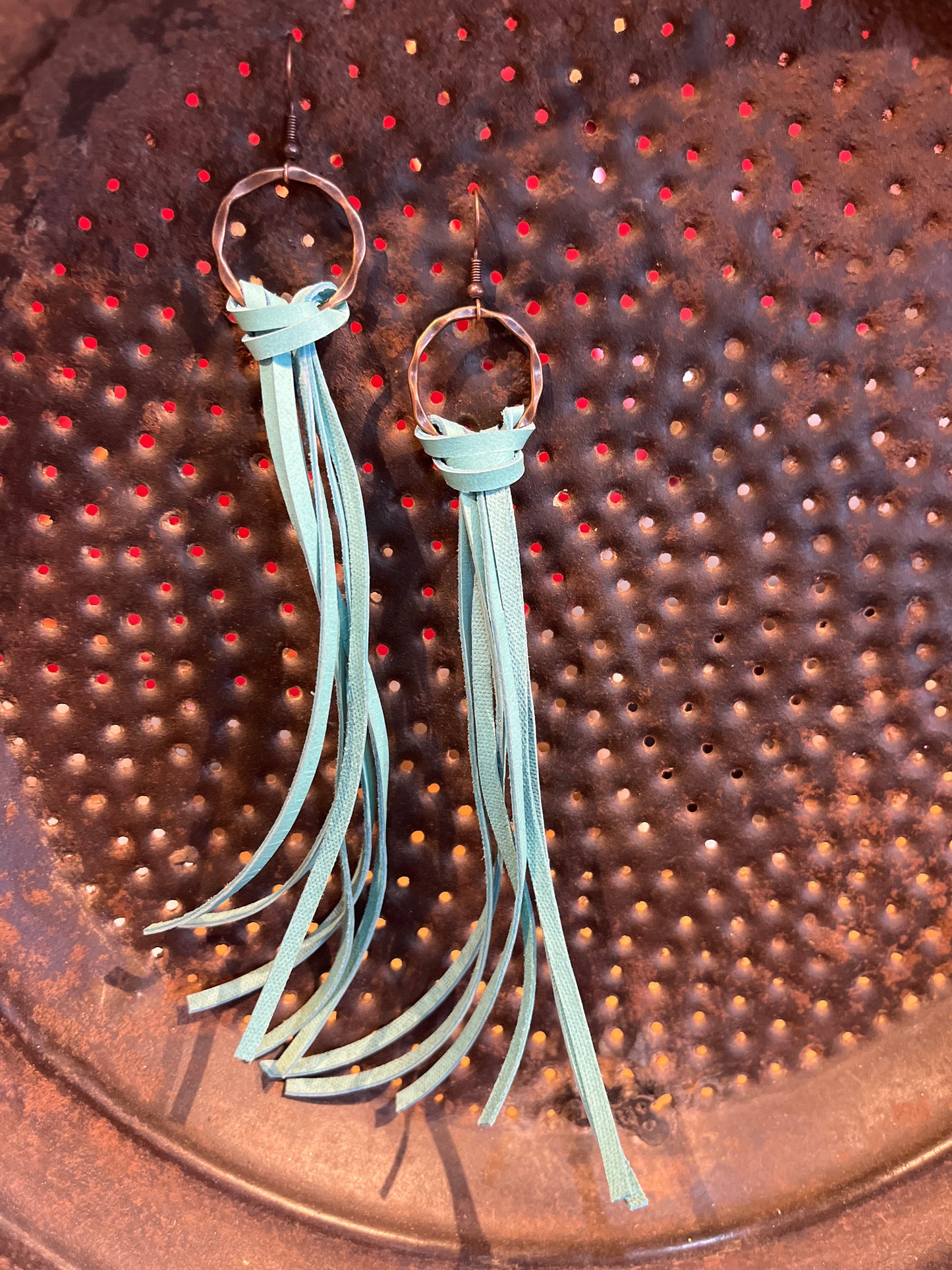 Deerskin Leather Tassel Earrings