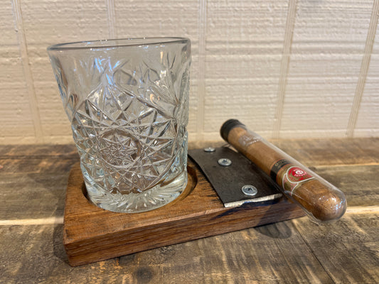 Cigar Single Hole Barrel Rocks Coaster