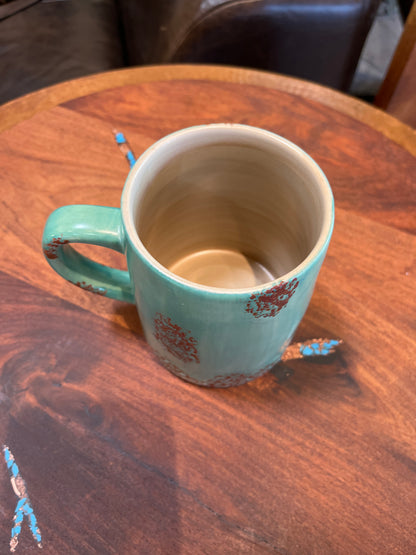 Turquoise Patina Mug