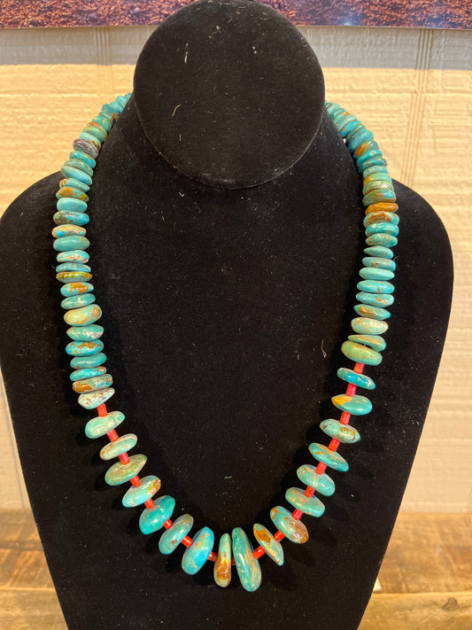 Turquoise and Spiny Necklace