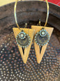 Boho LV Triangle earrings