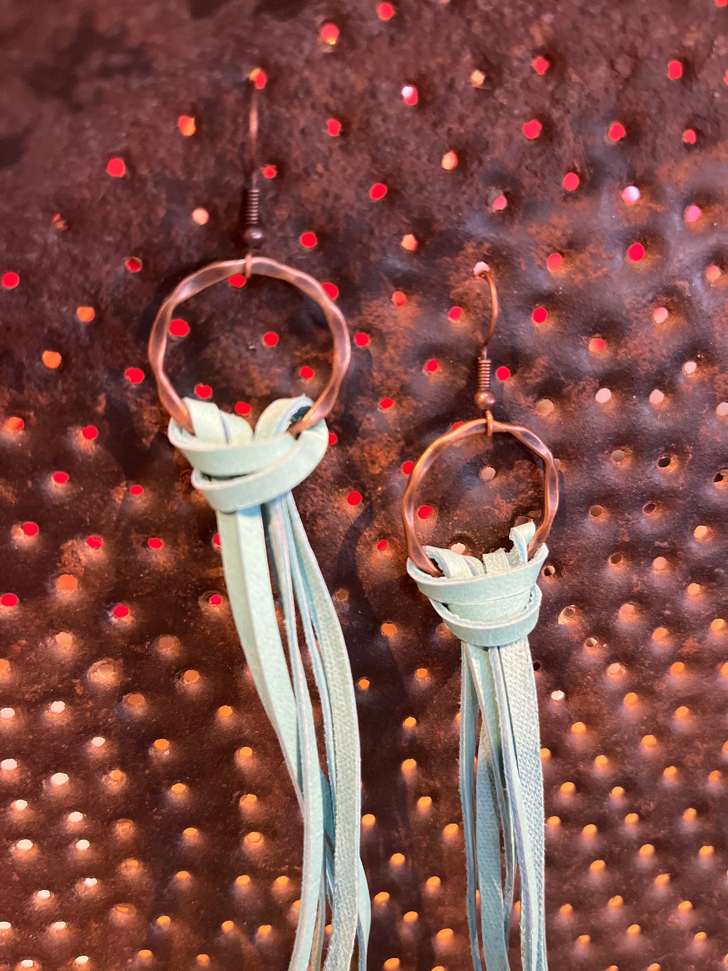 Deerskin Leather Tassel Earrings