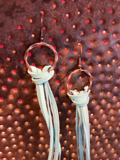 Deerskin Leather Tassel Earrings