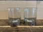 Whiskey Glass w/metal base(Set of 2)