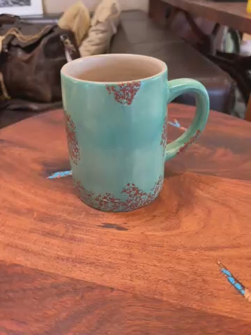 Turquoise Patina Mug